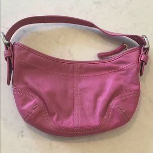 Small pink COACH handbag